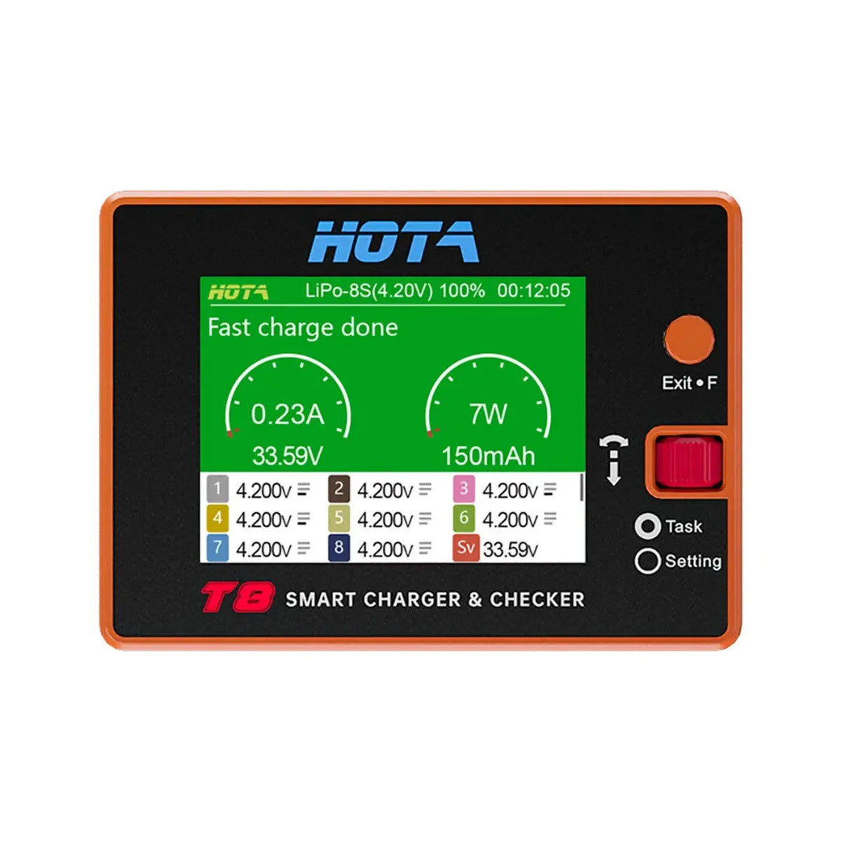 リガオス　リガオスロー　ホットチャージャー HOTA-T8-DC-Smart-Charger-1-8S-