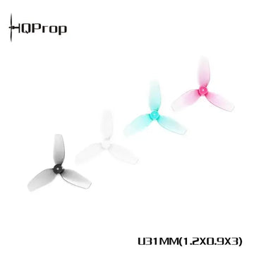 HQ Ultralight Whoop Prop 1.2X0.9X3 (31mm) - Polycarbonate - 1mm Shaft (2CW+2CCW) HQProp
