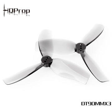 HQProp Duct-T90MMX3 for Cinewhoop Grey (2CW+2CCW)-Poly Carbonate - NewBeeDrone