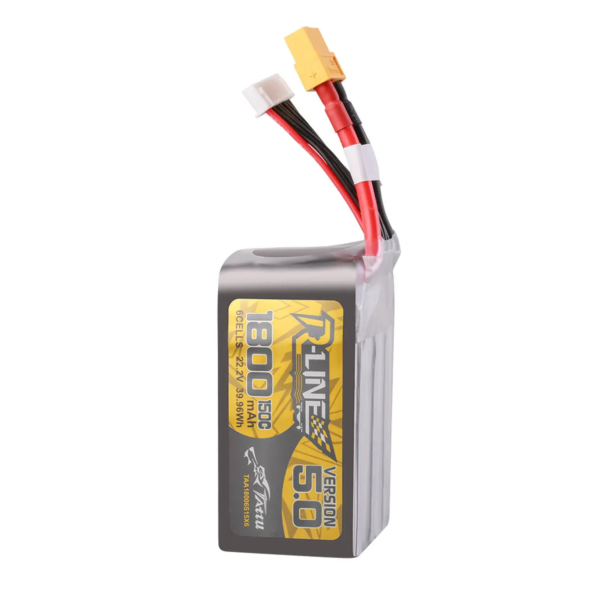 Tattu R-Line 5.0 1800mAh 6S 150C 22.2V Lipo Battery XT60 – NewBeeDrone