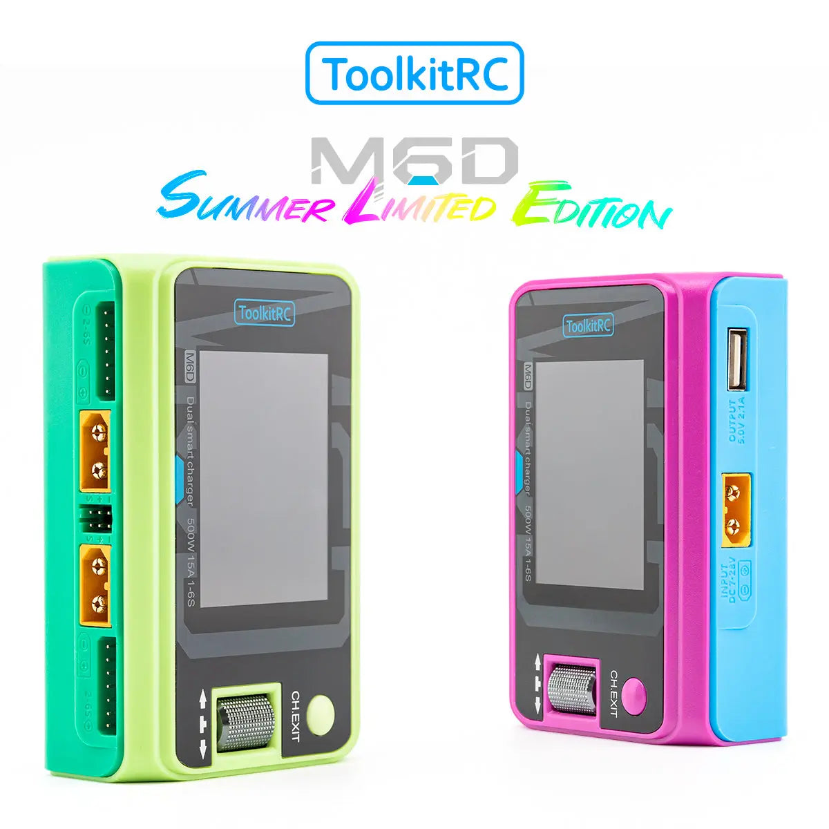 ToolkitRC M6D DualChannel 250w15Ax2DC Charger – NewBeeDrone