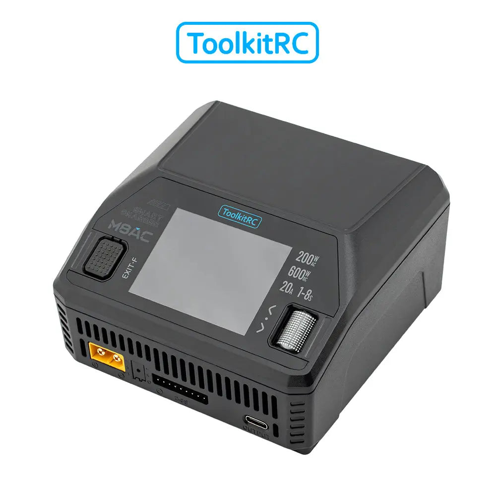 ToolkitRC M8AC Charger – 200W AC 600W DC Smart LiPo Charger