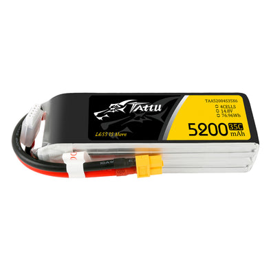 Batterie Lipo Tattu G-tech 5200mAh 4S 35C 14,8V avec prise XT60