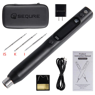 SEQURE S60 Nano Electric Soldering Iron with ( I,IS,K) tip US
