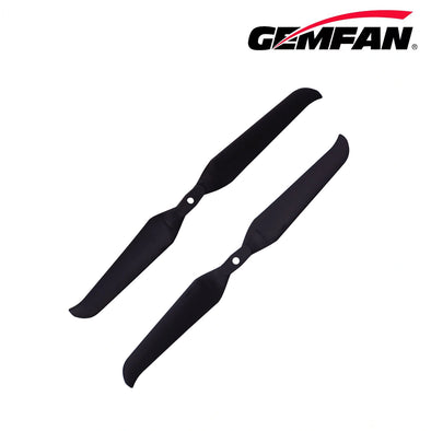 Gemfan F9046 2 lames pliables en fibre de verre et nylon - Noir (non assemblé)