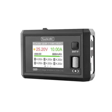 ToolkitRC M7AC 100W AC/300W DC 15A 2-6S Multi-Function AC Smart Balance Charger - NewBeeDrone