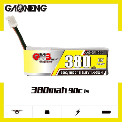 GNB 380mAh 1S 3.8V HV 90C 電纜適用於 Emax NanoHawk