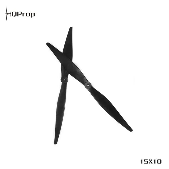 HQProp 15X10 (1CCW+1CW) Black-Glass Fiber Reinforced Nylon