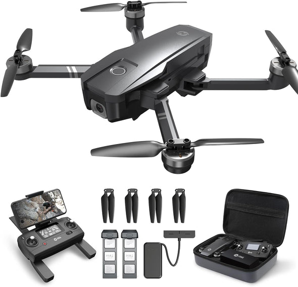 Holy Stone HS720 GPS Drone with Camera for Adults 4K UHD, FAA Remote ID Compliant, 52 Minutes Flight Time, Foldable Quadcopter with Brushless Motor, Auto Return Home, Follow Me, Long Control Range