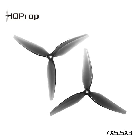 HQProp 7X5.5X3  Grey (2CW+2CCW)-Poly Carbonate