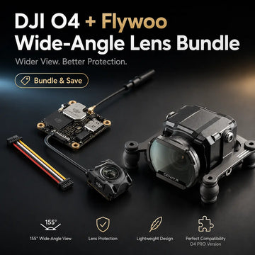 DJI O4 + Flywoo Wide-Angle Lens Bundle NewBeeDrone