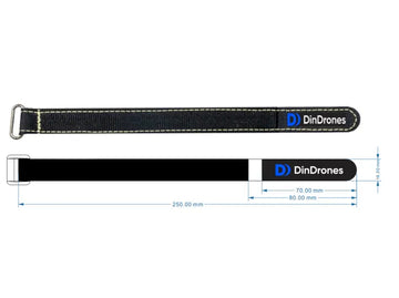 DinDrones 250mm Full Kevlar Battery Strap DinDrones