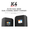 ISDT K4 LiPo Charge/Discharge Cycle Mode Charger,AC 400W DC 600Wx2 Smart Remote Mobile Operation Charger - NewBeeDrone