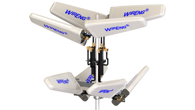 WirEng DroneAnt-Plus™ for Wingtra One Gen 2 with RCL Controller High Gain Drone Range Extender Octa-Element Omnidirectional/Directional Antenna Set