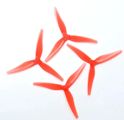 EMAX Avia 5030 - Ultralight 5" 3 Blade Propeller Set - Red - NewBeeDrone