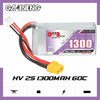 GNB 1300MAH 7.6V HV 2S 60C 120C HV XT60 LiPo Battery - NewBeeDrone