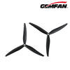 Gemfan 1170-3 11" Glass Fiber Nylon Tri-Blade Cinelifter & Macro Quad Propellers - Black (1CW+1CCW) - NewBeeDrone