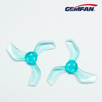 Gemfan 1635-3 40MM 3-Blade 1.5MM Shaft - Clear Blue - NewBeeDrone