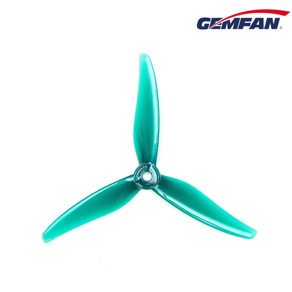 Gemfan Hurricane 51466 V2 Durable Tri-Blade 5" Prop 4 Pack Jade Green