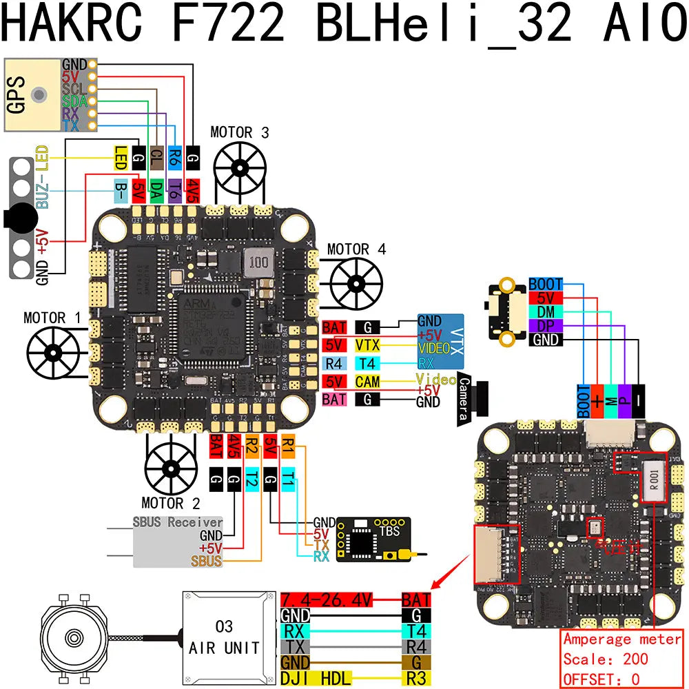 HAKRC BL_Heli 32 45A AIO - NewBeeDrone