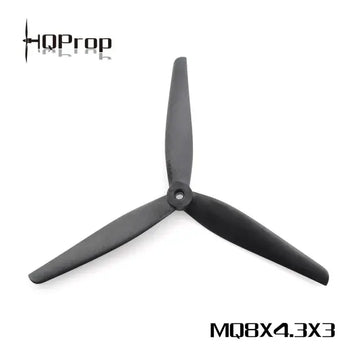 HQ MacroQuad Prop 8X4.3X3(1CCW+CW) Black-Glass Fiber Reinforced Nylon