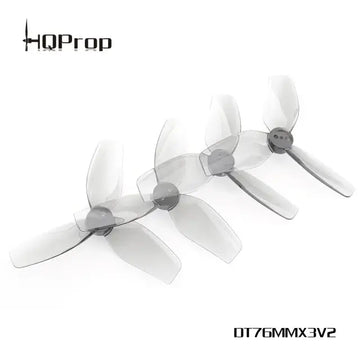 HQProp DT76MMX3 V2 for Cinewhoop (2CW+2CCW)-Poly Carbonate - NewBeeDrone