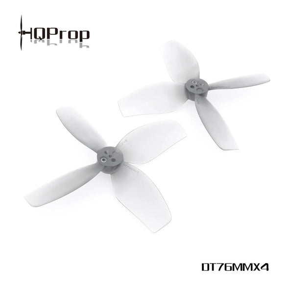 HQProp DT76MMX4 for Cinewhoop Grey (2CW+2CCW)-Poly Carbonate - NewBeeDrone