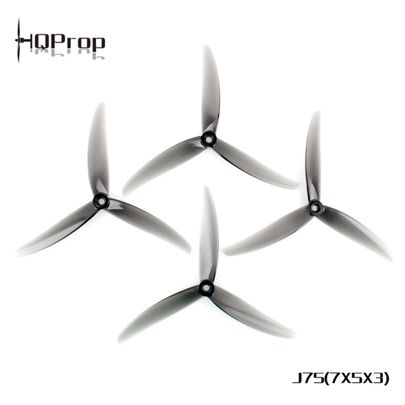 HQProp  J75(7X5X3)  Light Grey (2CW+2CCW)-Poly Carbonate - NewBeeDrone