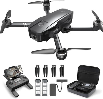 Holy Stone HS720 GPS Drone with Camera for Adults 4K UHD, FAA Remote ID Compliant, 52 Minutes Flight Time, Foldable Quadcopter with Brushless Motor, Auto Return Home, Follow Me, Long Control Range - NewBeeDrone