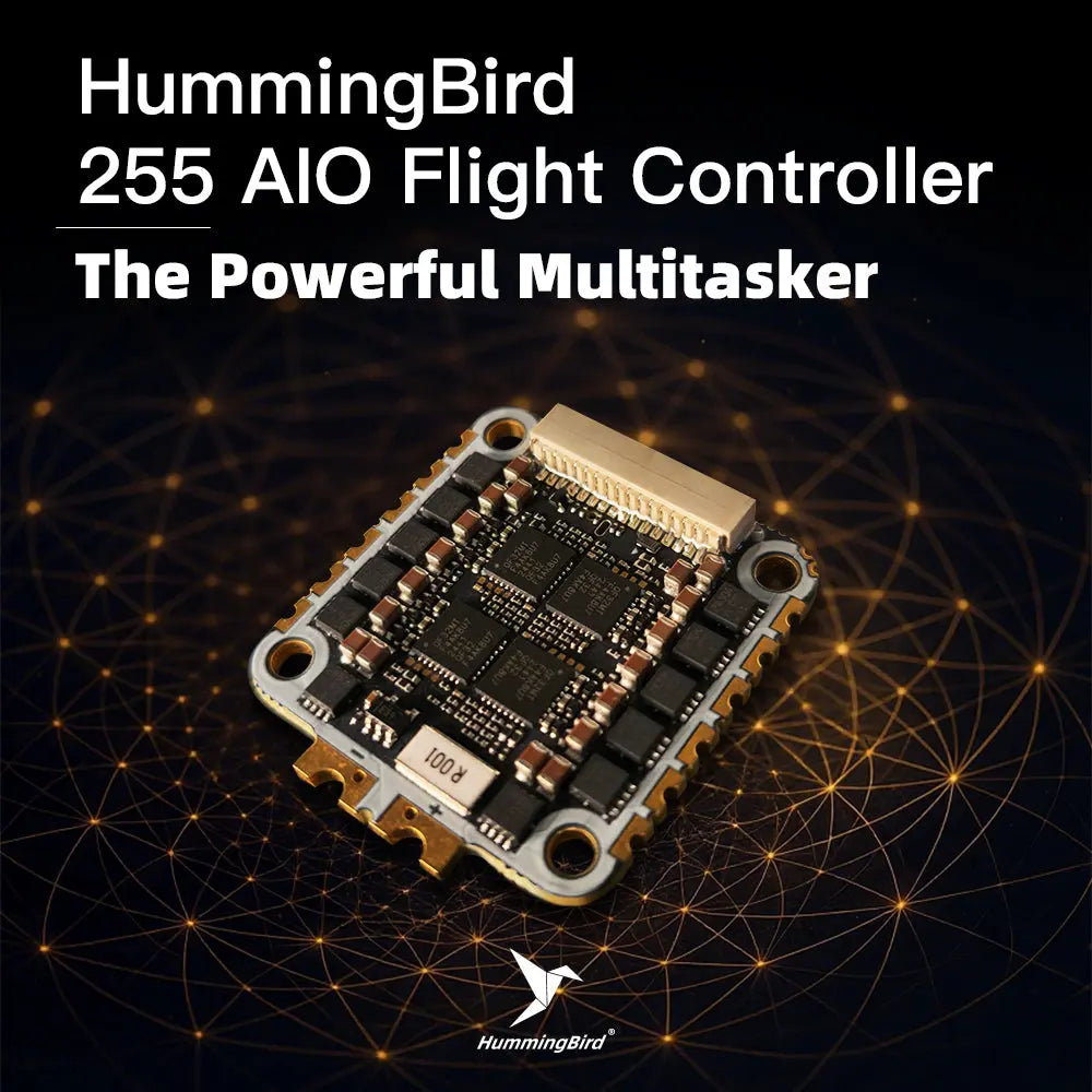 435fab Flight Control Rack Hummingbird 255 AIO Flight Controller AT32F435 AM32 50A 3-6S – NewBeeDrone
