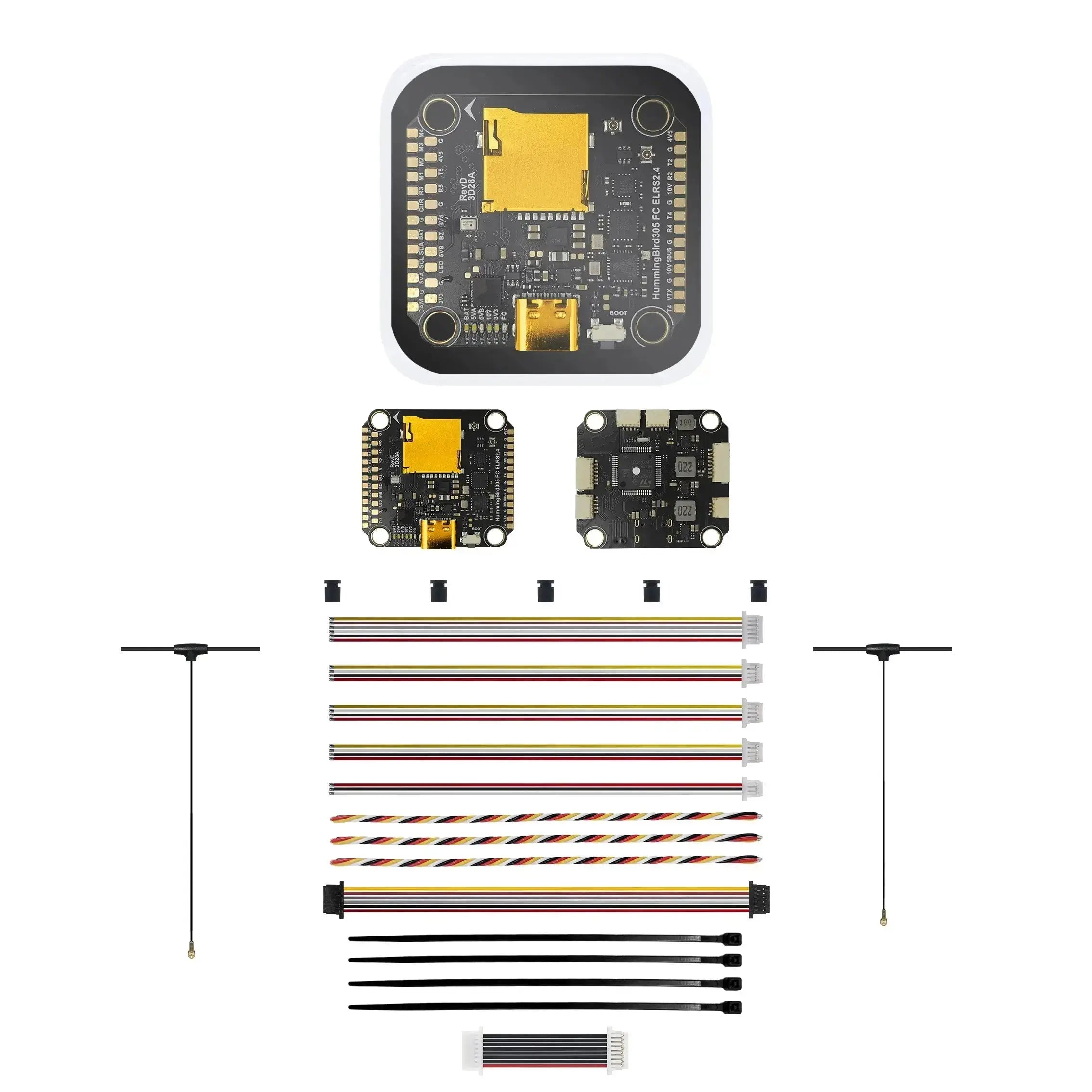 Hummingbird 305 Flight Stack – F722 FC with Built-in ELRS + 80A 4in1 E ...