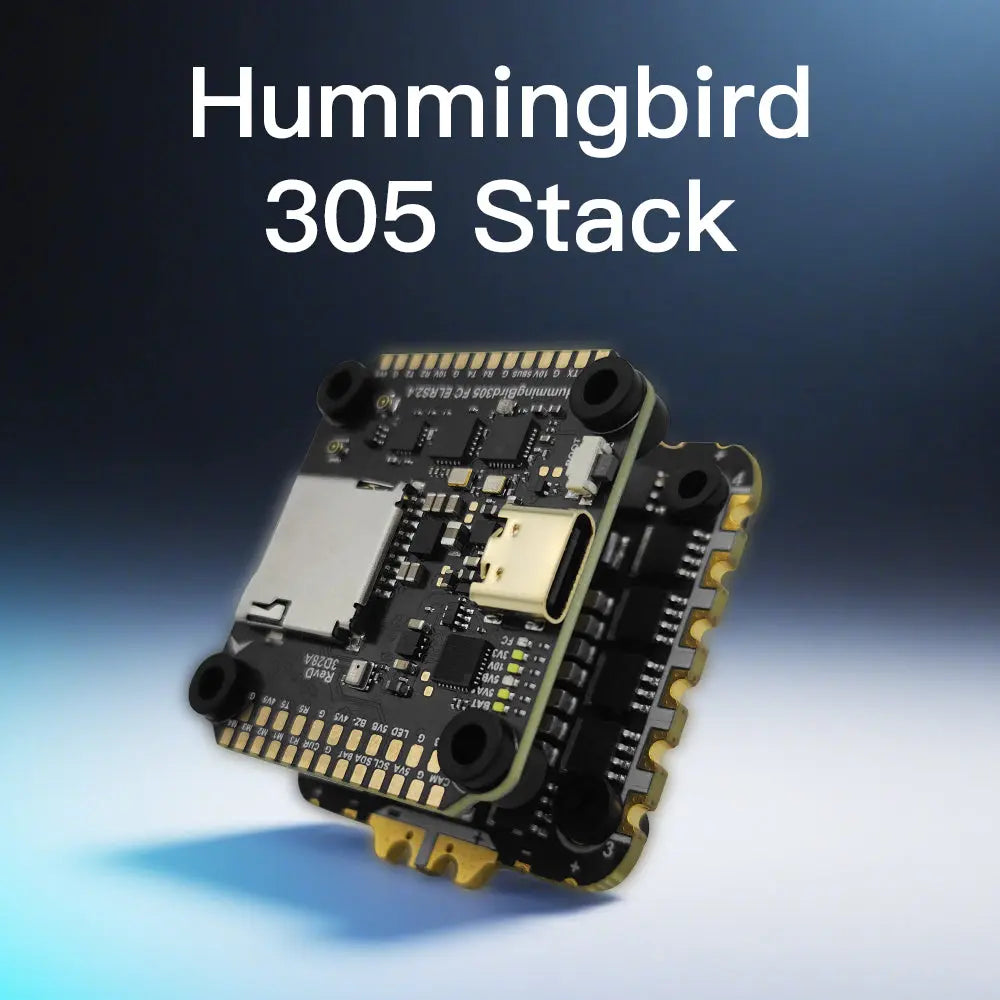 Hummingbird 305 Flight Stack – F722 FC with Built-in ELRS + 80A 4in1 ESC