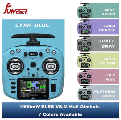 Jumper T15 2.4GHz  VS-M HALL Sensor Gimbals 3.5" HD Touch Color Screen ELRS EdgeTX ExpressLRS Radio Controller - NewBeeDrone