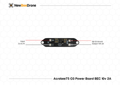 NewBeeDrone Acrobee75 HD O3 Power Board BEC 10V 2A - NewBeeDrone