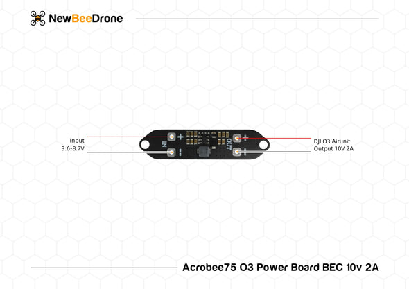 NewBeeDrone Acrobee75 HD O3 Power Board BEC 10V 2A - NewBeeDrone