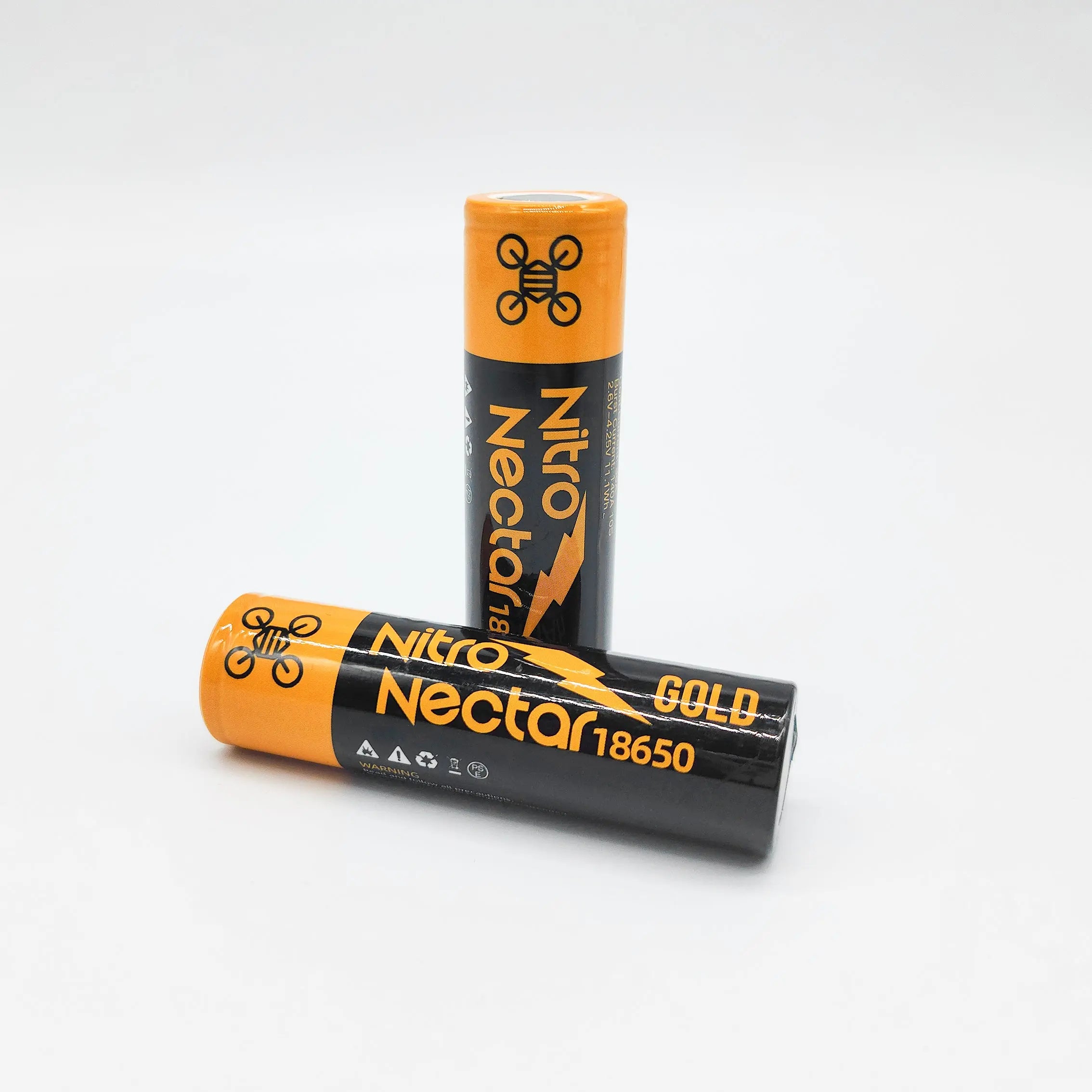 NewBeeDrone Nitro Nectar Gold 3000mAh 1S Tabless 18650 Battery 2 Pac NewBeeDrone Nitro Nectar Gold 3000mAh 1S Tabless 18650 Battery 2 Pac