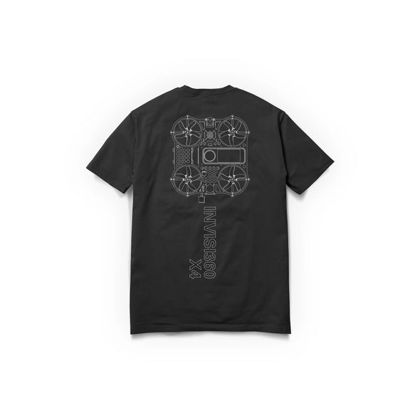 NewBeeDrone T-Shirt Invisi360 X4 Theme - Cotton Comfort - NewBeeDrone