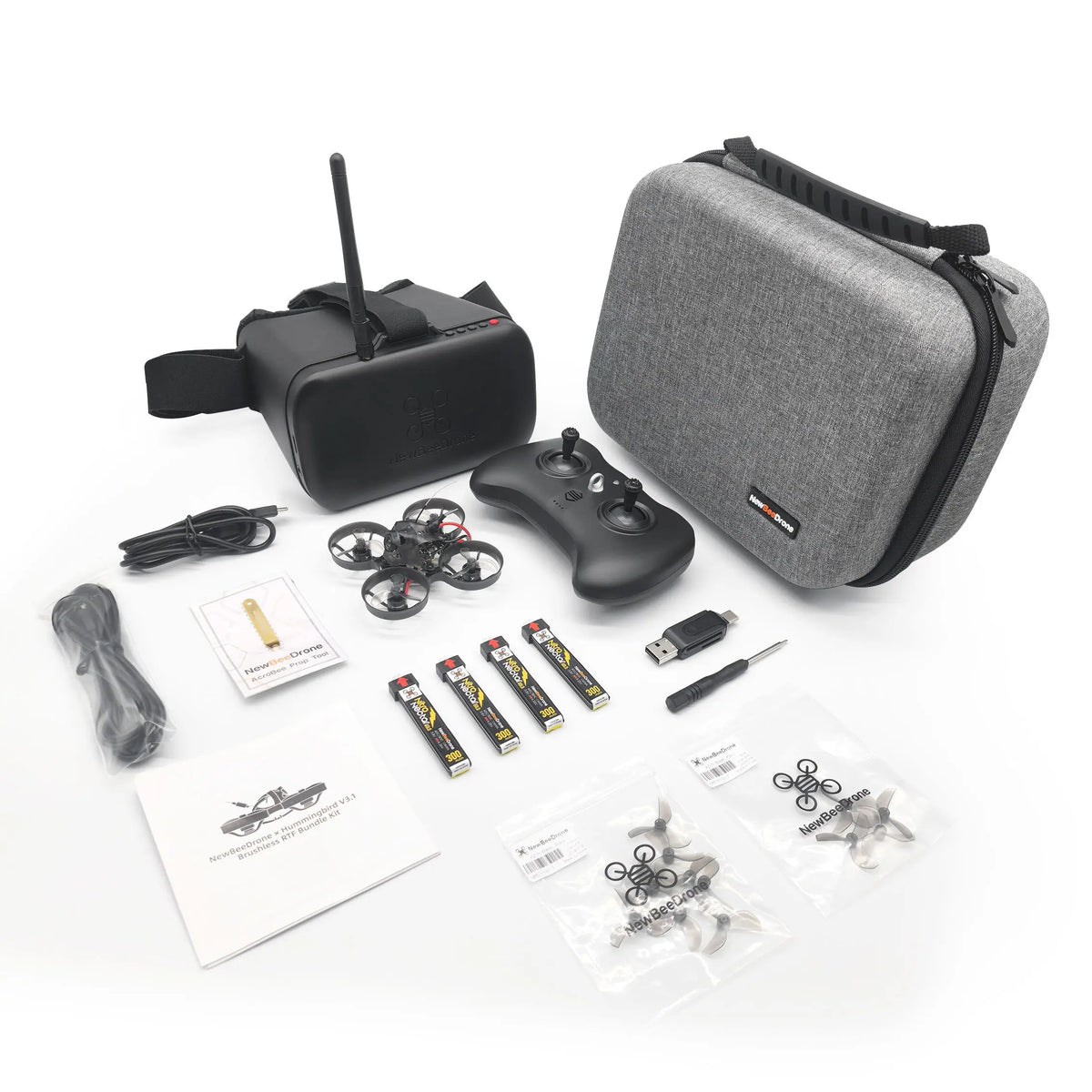 Hummingbird Kit Hummingbird V3.1 Brushless RTF Bundle – FPV Drone Kit | NewBeeDrone
