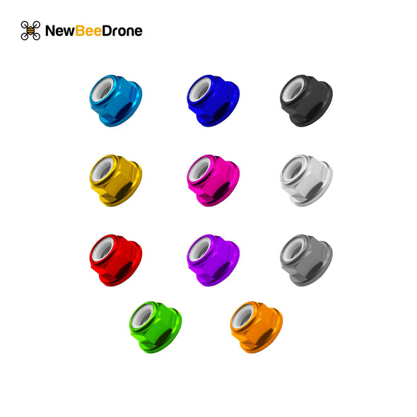 NewBeeDrone M5 Flanged Motor Lock Nut Various Colors/Propnut - NewBeeDrone