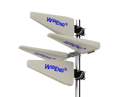 WirEng QuadrAnt™ for Swellpro SplashDrone with SplashDrone Controller Drone Range Extender Directional Antenna Set