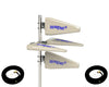 WirEng QuadrAnt™ for Kespry 2 with 2 Controller Drone Range Extender Directional Antenna Set