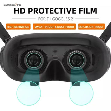 Sunnylife Protective Film HD Film Lens Protector Sweat-proof Explosion-proof for DJI Avata Goggles 2 - NewBeeDrone