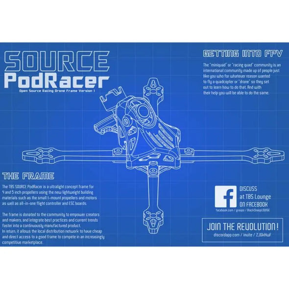 TBS Source PodRacer 5" - NewBeeDrone