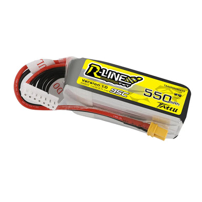 Tattu R-Line 550mAh 22.2V 95C 6S1P Lipo Battery Pack With XT30 Plug - NewBeeDrone