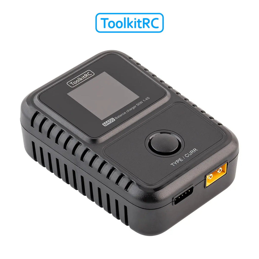 ToolkitRC M450 AC 50W/5A 2~4S smart balance charger LiPo LiHV LiFe ToolkitRC