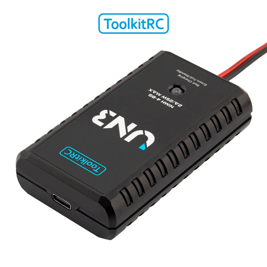 ToolkitRC UN3 USB-C input, 20W /2A 4~8S NiMH compact charger RTR ToolkitRC