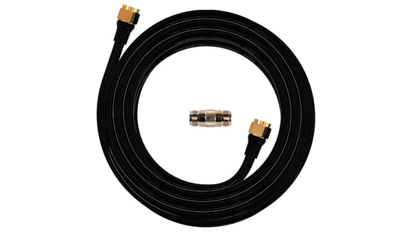 WirEng WRG400™ 10 Meters (32.8 Feet) Coaxial Cable with N Male Connectors (N Female-Female Coupler Included)