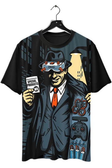 weBLEEDfpv Presents (SHADY J)  100% POLYESTER Full Print T-SHIRT weBLEEDfpv