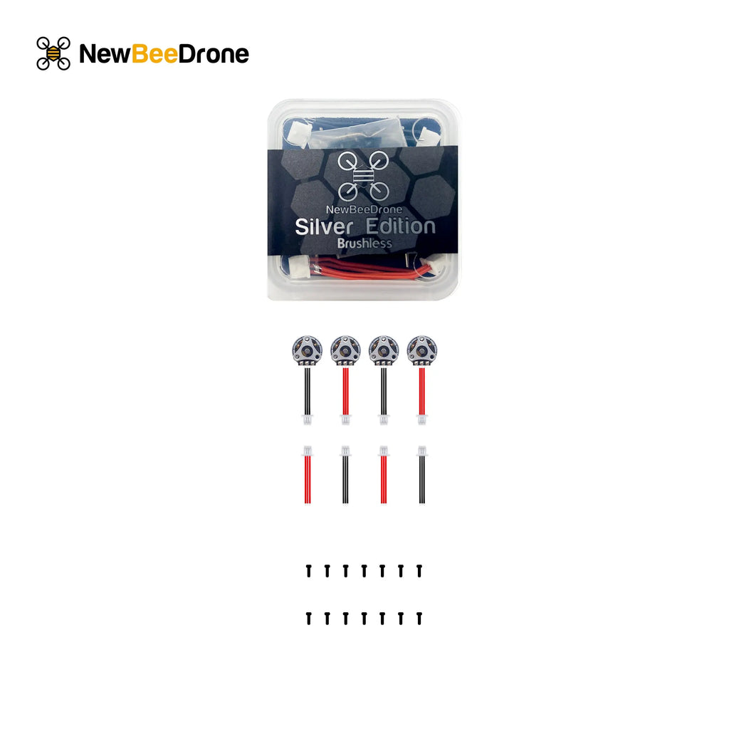 NewBeeDrone 0703 16420kv Brushless Motors - Silver Edition (Set of 4) - NewBeeDrone