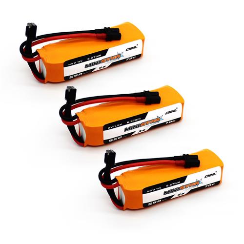 CNHL ministar hv 550mah 11.4v 3s 70c lipo battery with xt30 plug (3 packs)